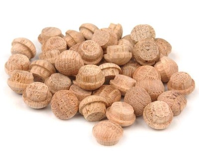 Screw hole buttons Oak buttons