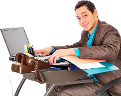 Man working at desk